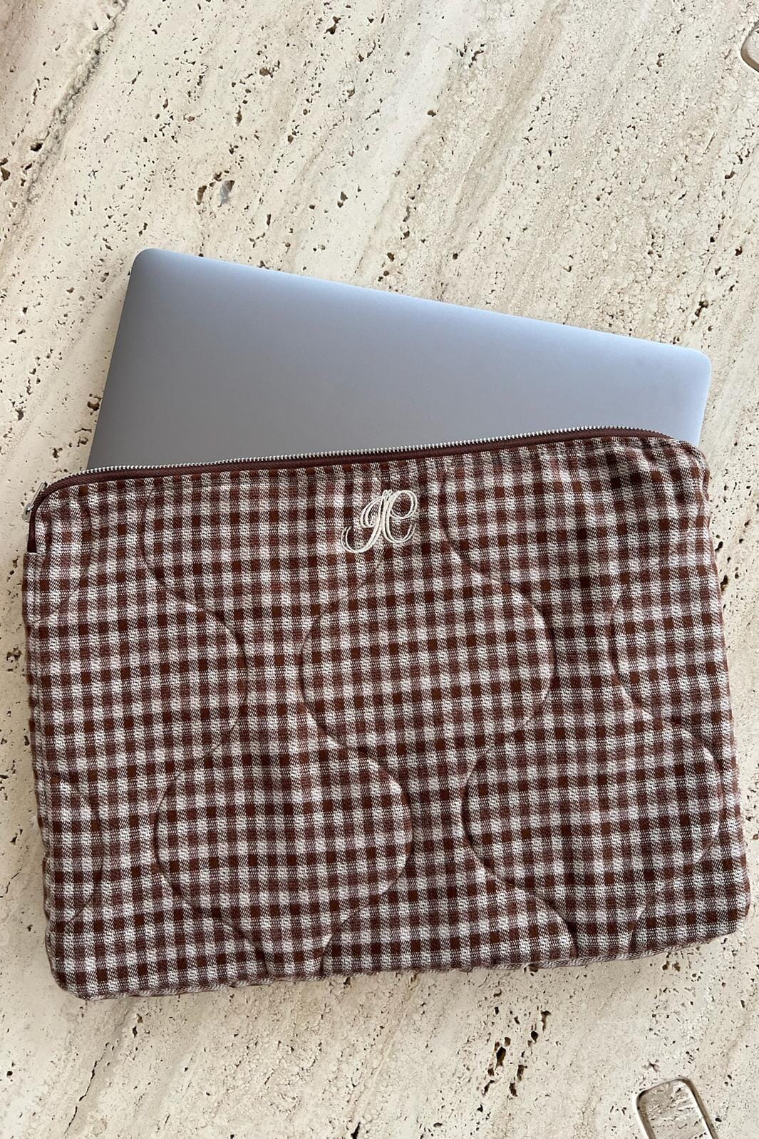 BYIC - Emilieic Computer Sleeve A2362 - Browns - Brown Checks