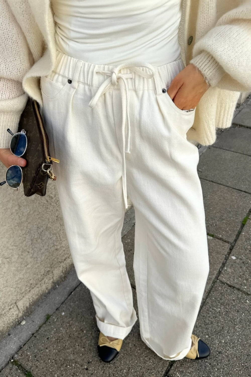 Forudbestilling - BYIC - Karlaic Pants - of Off White Bukser 