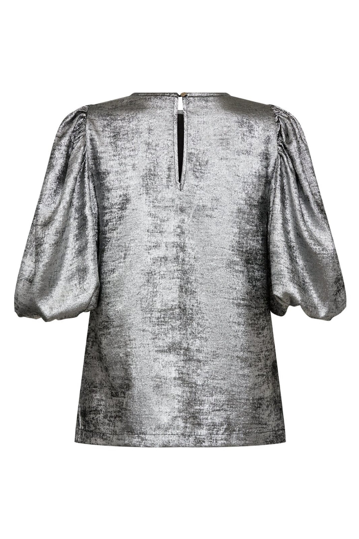 Forudbestilling - Co´couture - Cc Puff Blouse 35404 - 930 Silver Bluser 