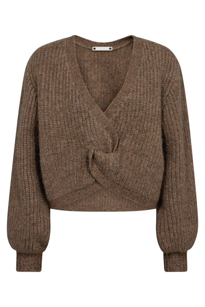 Forudbestilling - Co´couture - Cozycc Lurex Twist Knit 32132 - 154 Walnut Strikbluser 