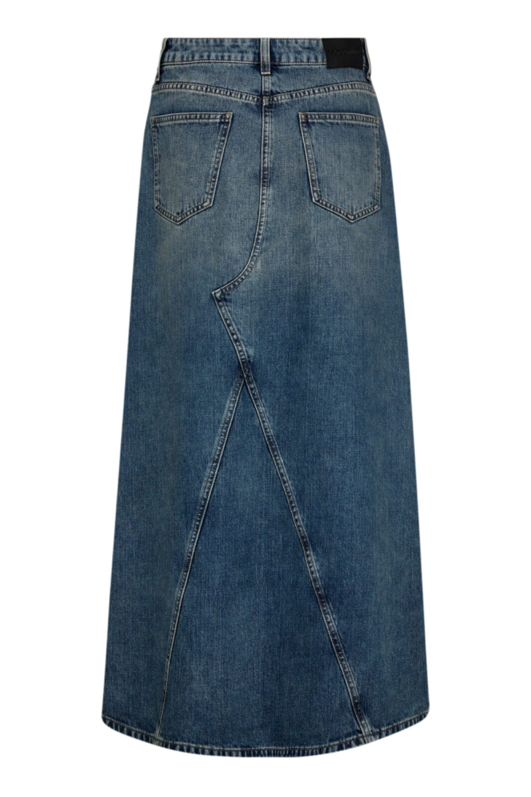 Forudbestilling - Co´couture - Darincc Long Slit Skirt 34148 - 552 Denim Blue Nederdele 