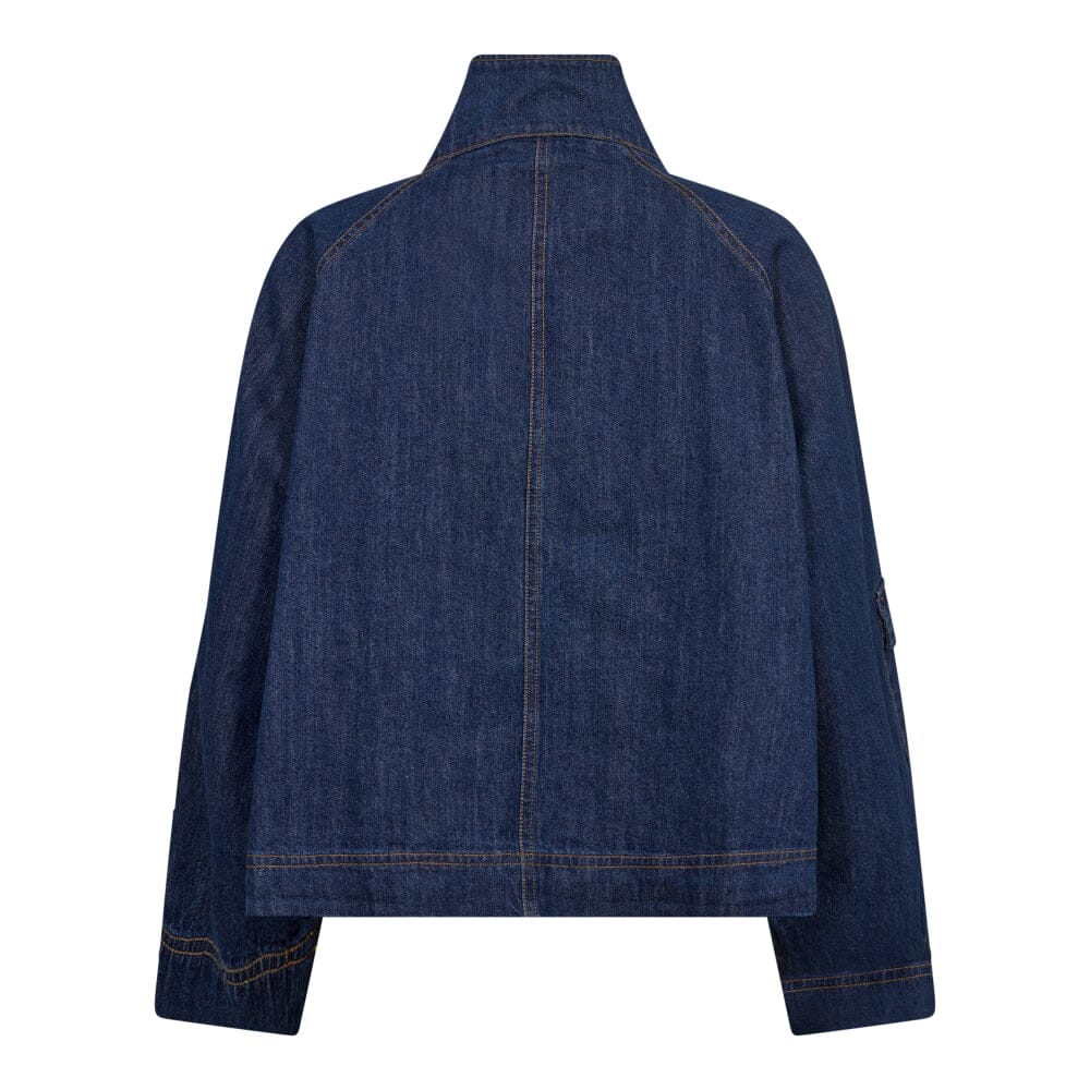 Forudbestilling - Co´couture - Delinacc Denim Box Jacket 30170 - 555 Dark Denim Jakker 