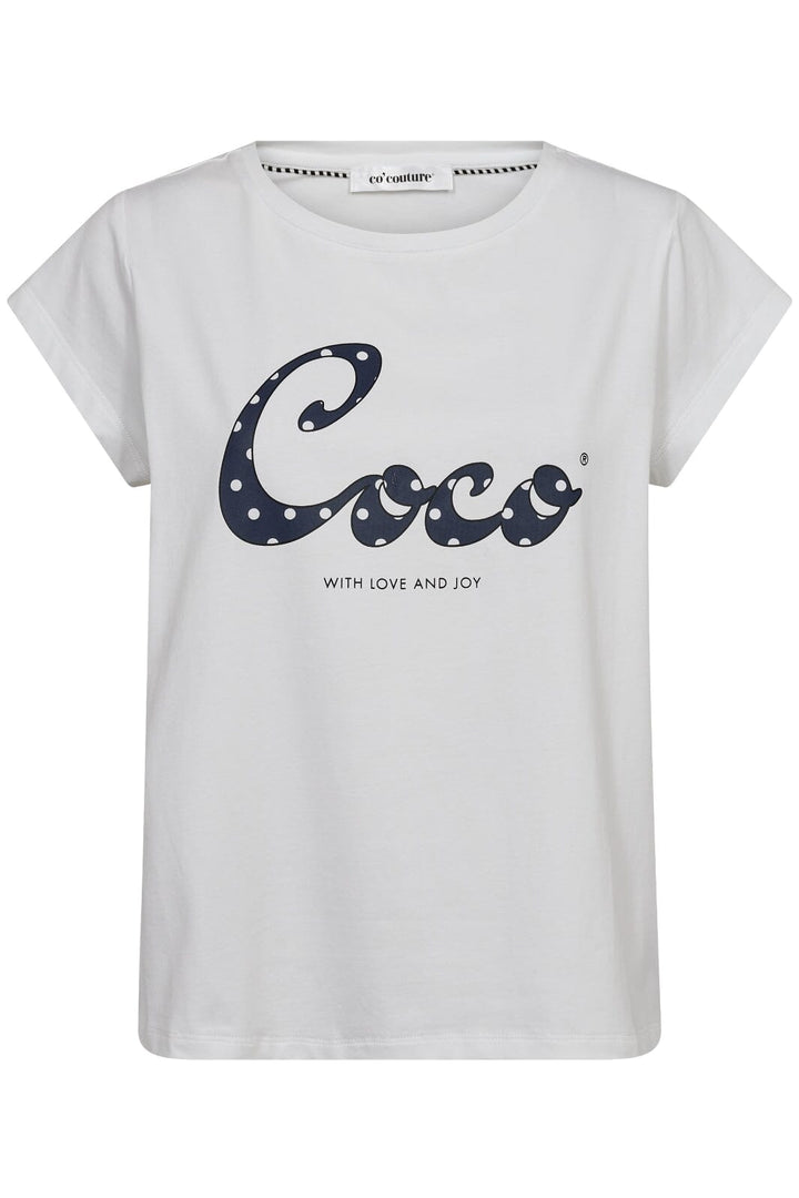 Forudbestilling - Co´couture - Dotcc Coco Tee 33127 - 40120 Whitenavy T-shirts 