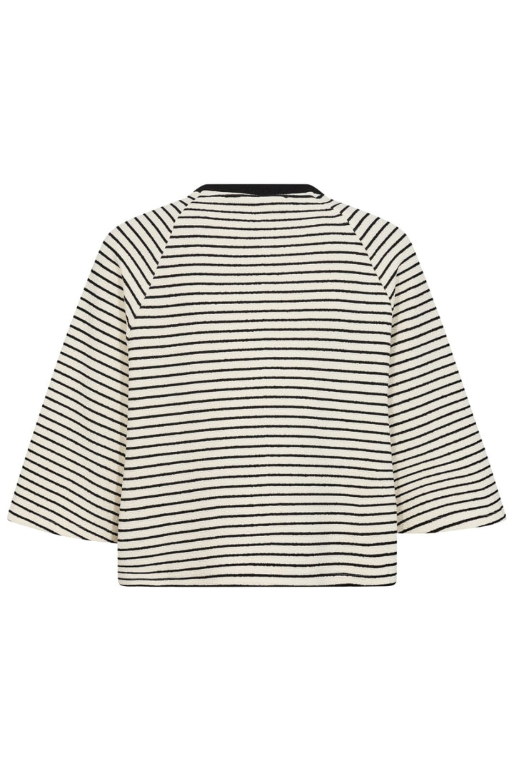 Co´Couture - Erincc Stripe Tee 33130 - 40096 - Whiteblack