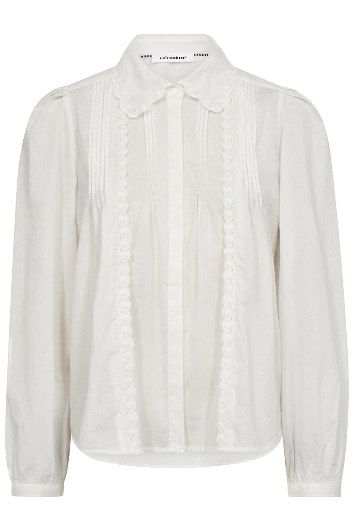 Forudbestilling - Co´couture - Gemmacc Anglaise Shirt 35723 - 4000 White Skjorter 