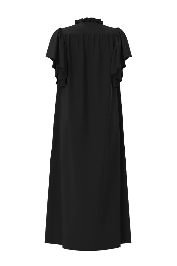 Forudbestilling - Co´couture - Heracc Ss Frill Dress 36421 - 96 Black Kjoler 