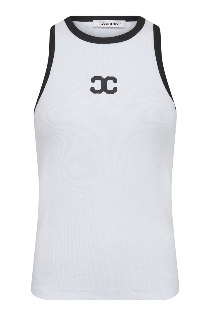 Forudbestilling - Co´couture - Saharacc Cc Tank Top 33068 - 40096 Whiteblack Toppe 