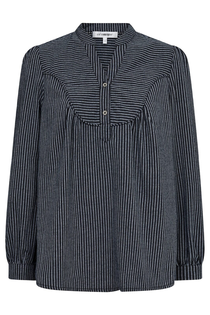 Forudbestilling - Co´couture - Simonacc Stripe Blouse 35559 - 120 Navy Skjorter 