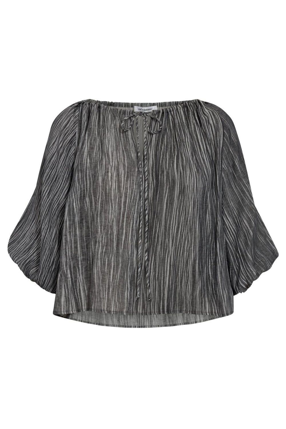 Forudbestilling - Co´couture - Softcc Dye Puff Blouse 35492 - 94 Antracit Skjorter 