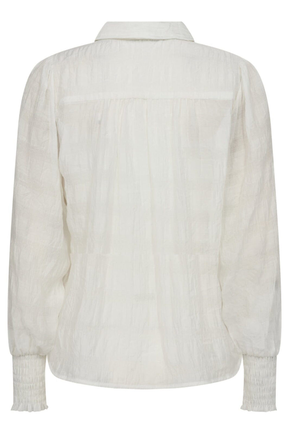 Forudbestilling - Co´couture - Structurecc Line Frill Blouse - 4000 White Skjorter 