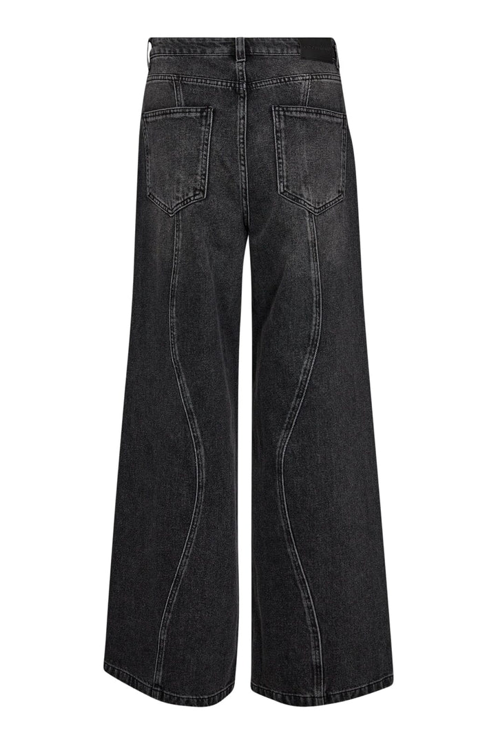 Forudbestilling - Co´couture - Vickycc Wave Jeans 31337 - 96 Black Bukser 