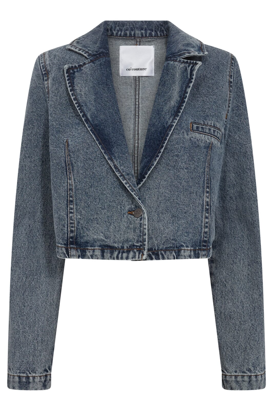 Forudbestilling - Co´couture - Vikacc Crop Blazer 30148 - 552 Denim Blue Jakker 