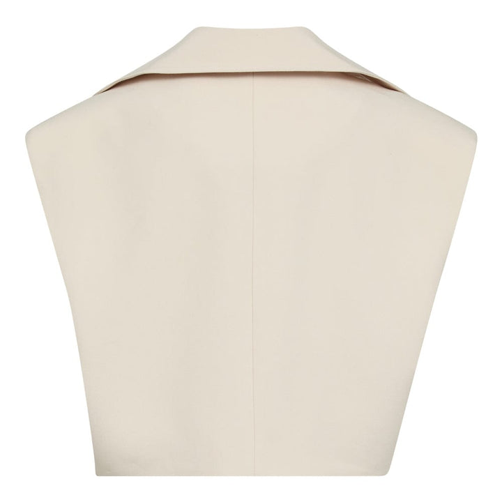 Forudbestilling - Co´couture - Volacc Crop Waistcoat 30203 - 199 Bone Frakker 