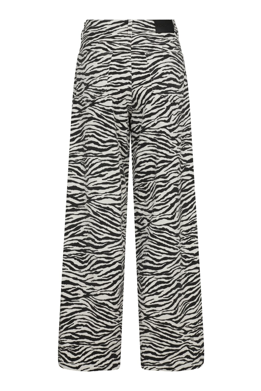 Forudbestilling - Co´couture - Zioncc Zebra Wide Pant 31355 - 1196 Offwhite-Black Bukser 