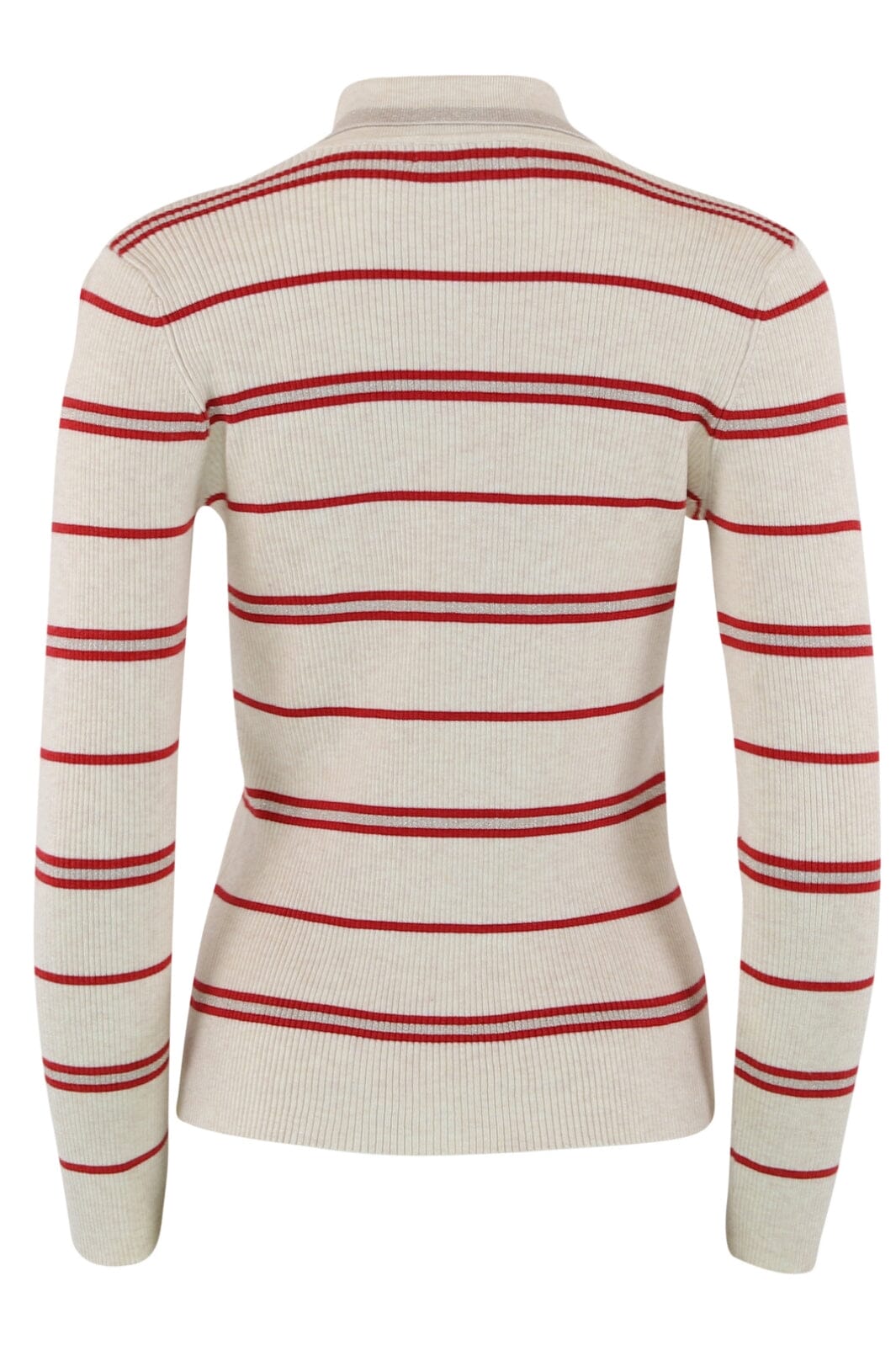 Forudbestilling - Continue - Eva Polo Knit Stripe 14723 - Red Stripe