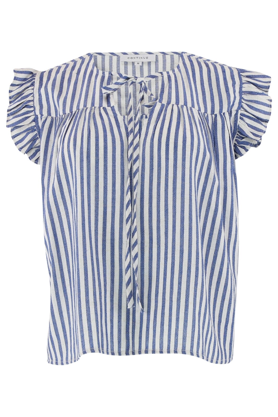 Forudbestilling - Continue - Lilli Stripe Blouse - Blue Stripe Bluser 