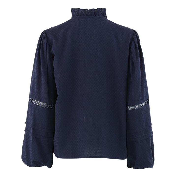 Forudbestilling - Continue - Sienna Emb - 201 Navy Blue Bluser 