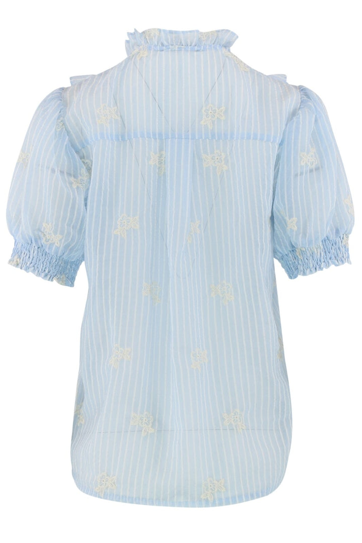 Forudbestilling - Continue - Silke Chiffon - Sky Blue Bluser 