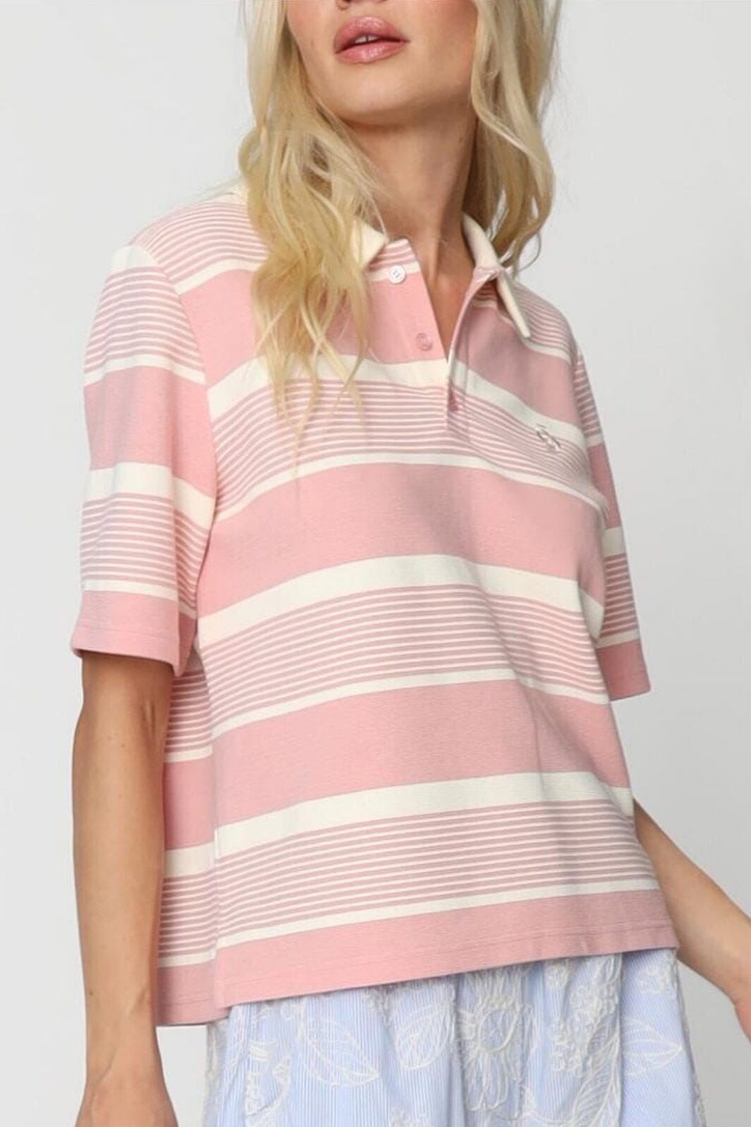 Cras - Alanis Blouse C408 - 8091 - 8091 Creamy Blush Stripe