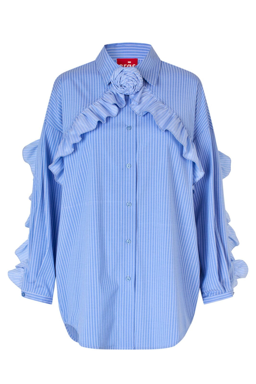 Forudbestilling - Cras - Blooming Shirt - 8061 8061 Blue Stripe Skjorter 