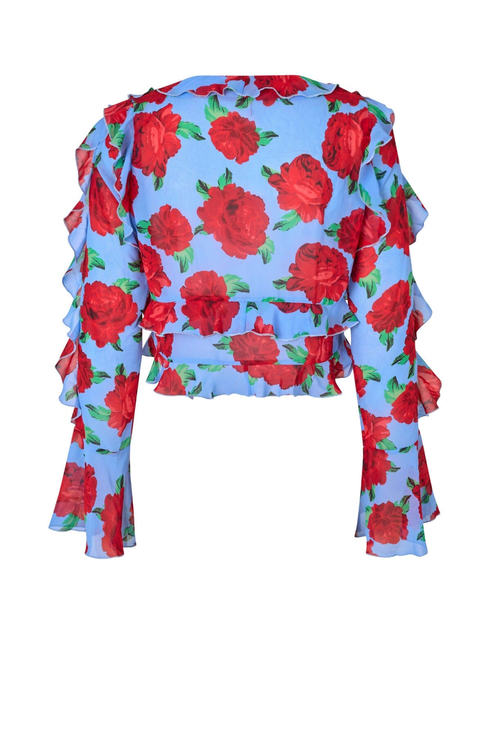 Forudbestilling - Cras - Georgia Blouse - 8023 8023 Blue Roses Bluser 