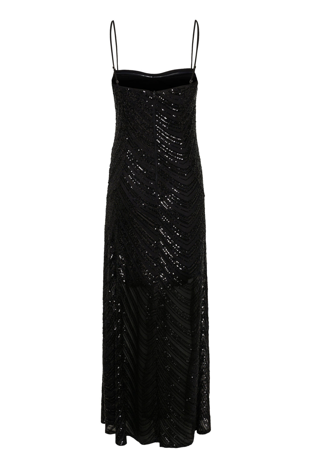 Forudbestilling - Gestuz - Gliragz Long Dress 10909573 - 106653 Black Sequins Kjoler 