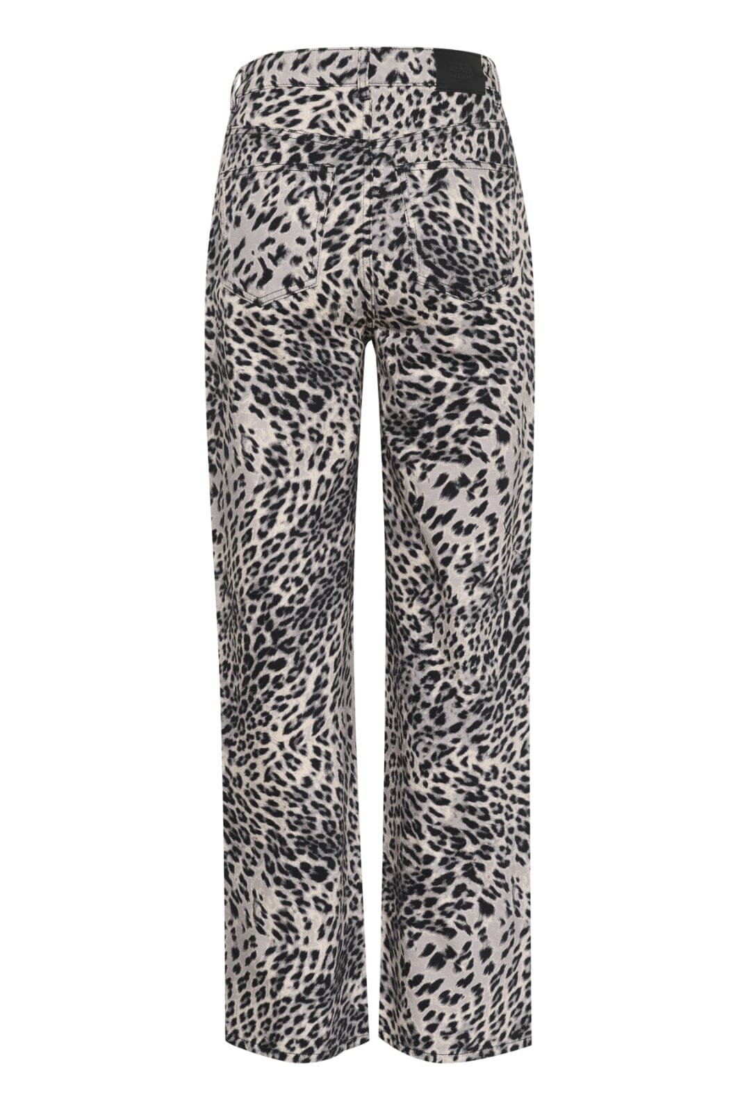 Forudbestilling - Gestuz - Gzleora Wide Jeans 10910300 - 107696 Grey Leopard Jeans 