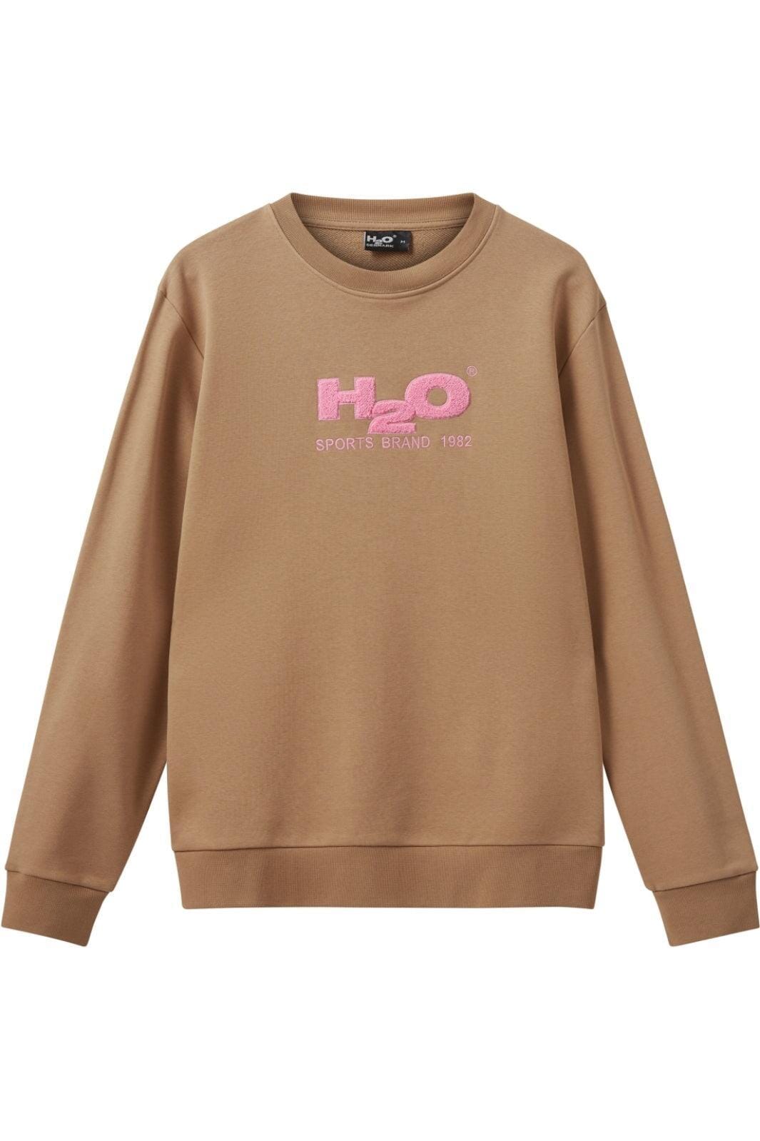Forudbestilling - H2O - Logo Sweat O'Neck - 7255 Oak/Flamingo Sweatshirts 