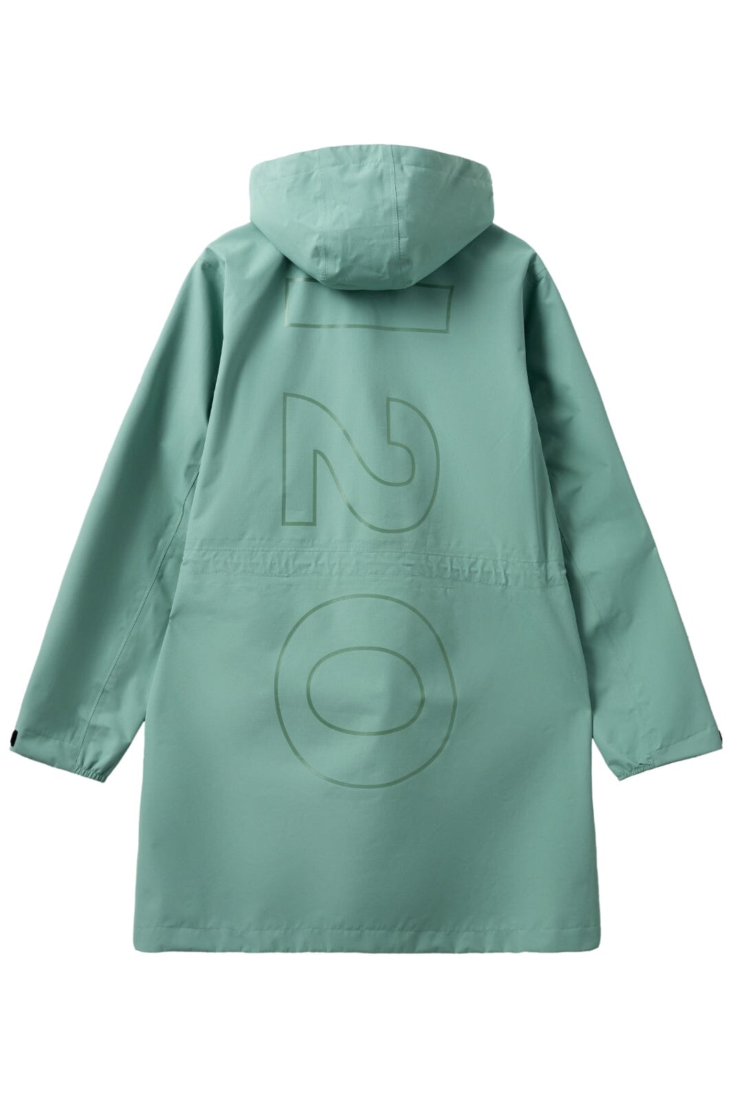 H2O - Rømø Logo Lw Rain Long Jacket 100982 - 3008 - Sea Grass