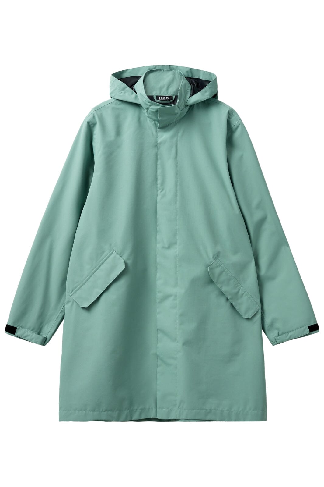 H2O - Rømø Logo Lw Rain Long Jacket 100982 - 3008 - Sea Grass