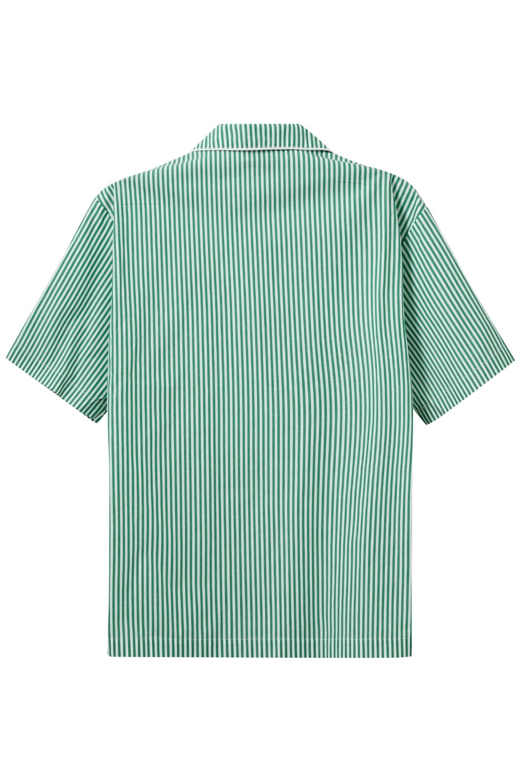 H2O - Rønne Essential Pajamas Shirt 101012 - 7040 - Green/White