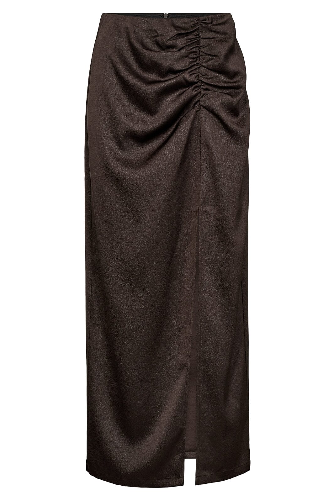 Haute L'Amitié - Chrisse Drape Slit Skirt HL10104 - Mocca