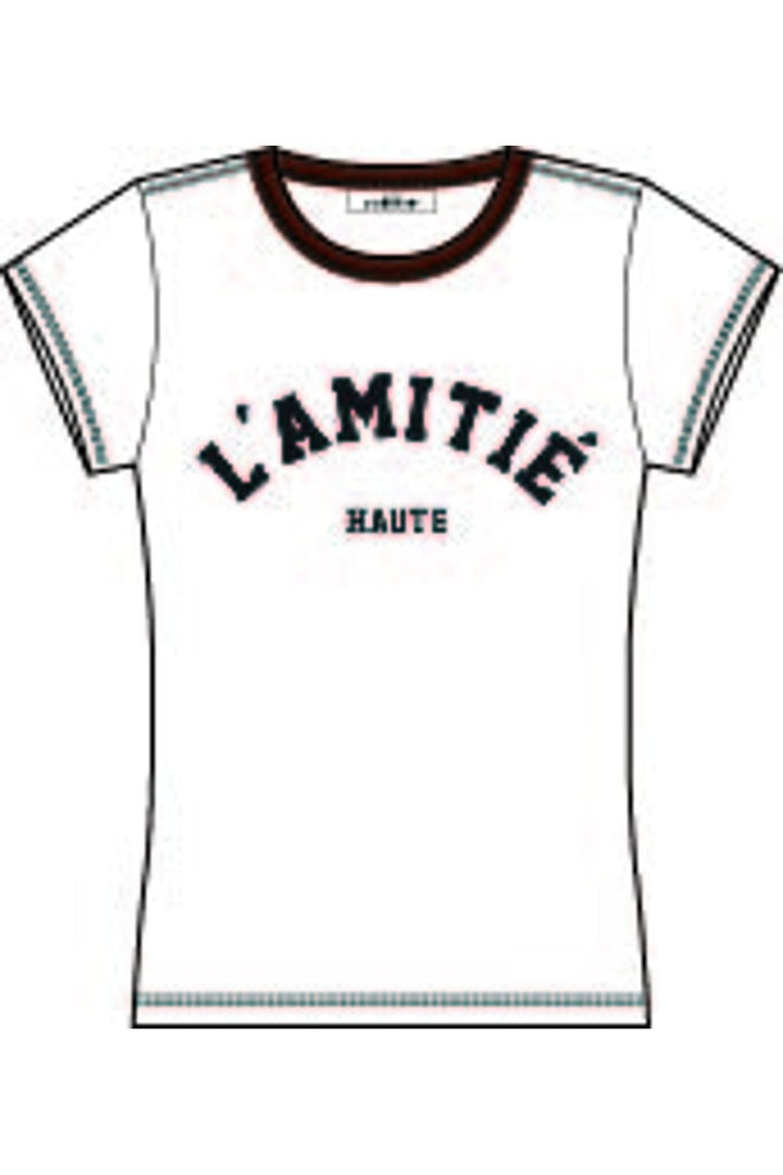 Haute L'Amitié - Neckline Logo Tee HL10006 - Off-White