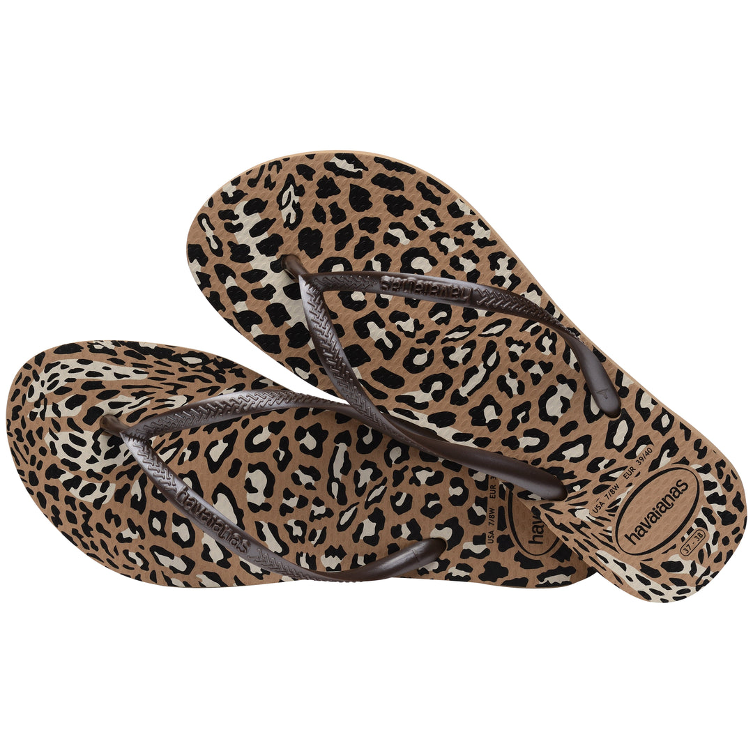 Forudbestilling - Havaianas - Slim Animals - Rose Gold/Cafe Badesandaler 