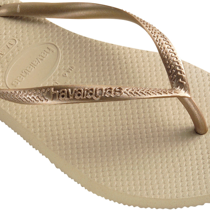 Forudbestilling - Havaianas - Slim - SandGrey/LightGolden Badesandaler 