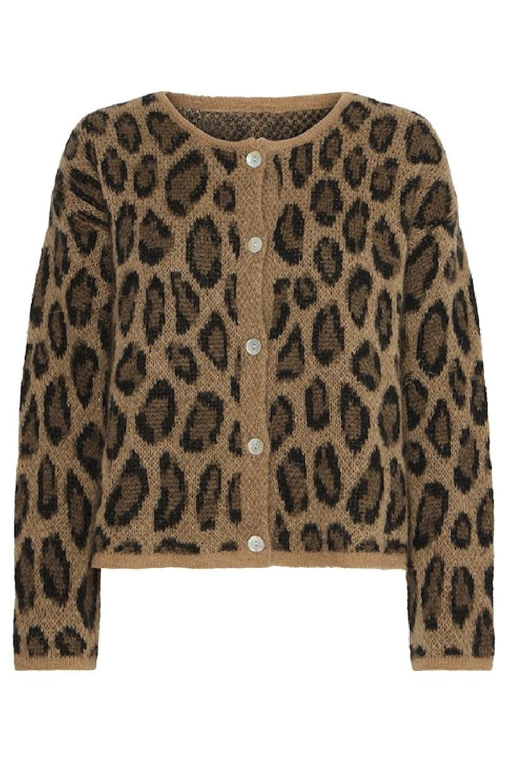 Forudbestilling - Ichi - Ixcleo Ca2 - 202381 Cornstalk Leo Print Cardigans 