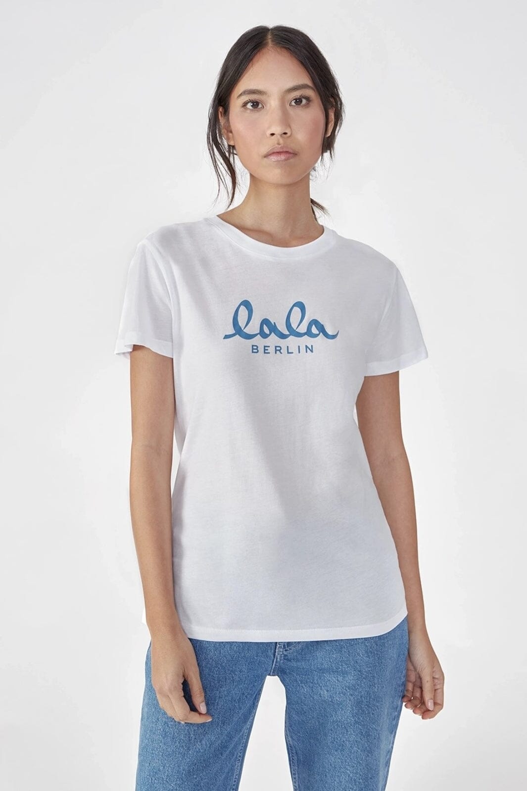 Lala Berlin - T-Shirt Cara 10010169 - Lala White/Blue