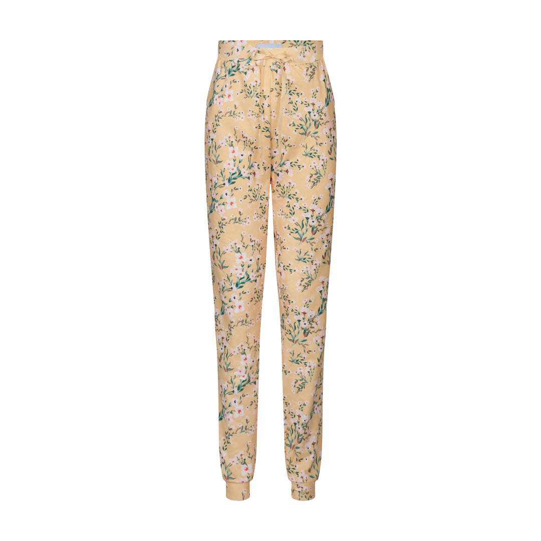 Forudbestilling - Liberte - Alma-Pants - Yellow Green Flower Bukser 