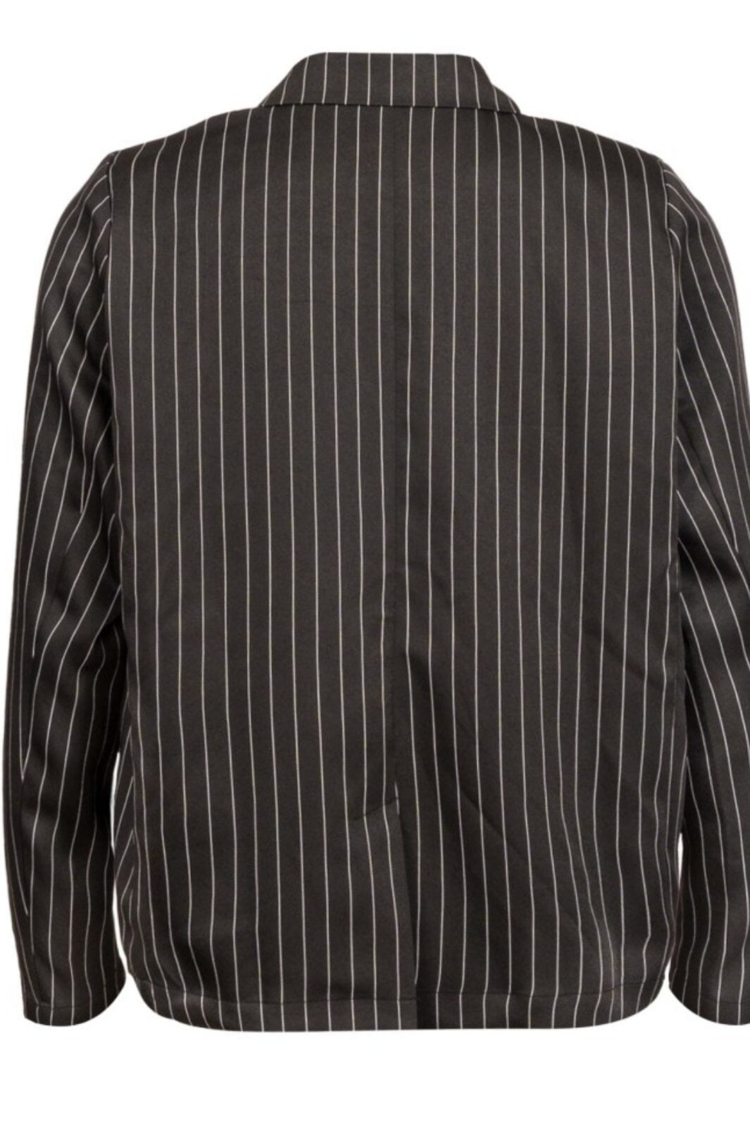 Forudbestilling - Liberte - Dibby-Oversize-Blazer - Black Pinstripe Blazere 