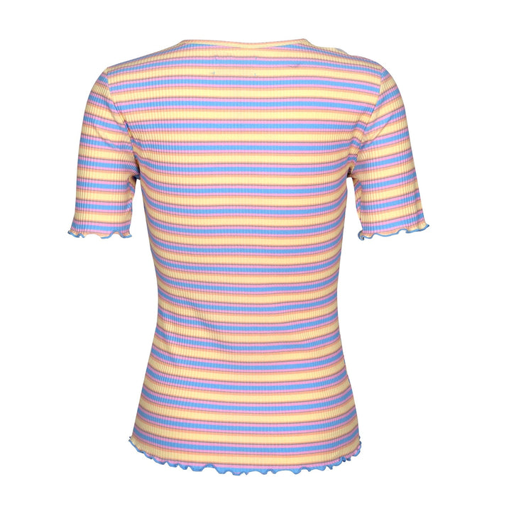 Forudbestilling - Liberte - Natalia-Ss-Blouse - Yellow Rose Blue Stripe Bluser 