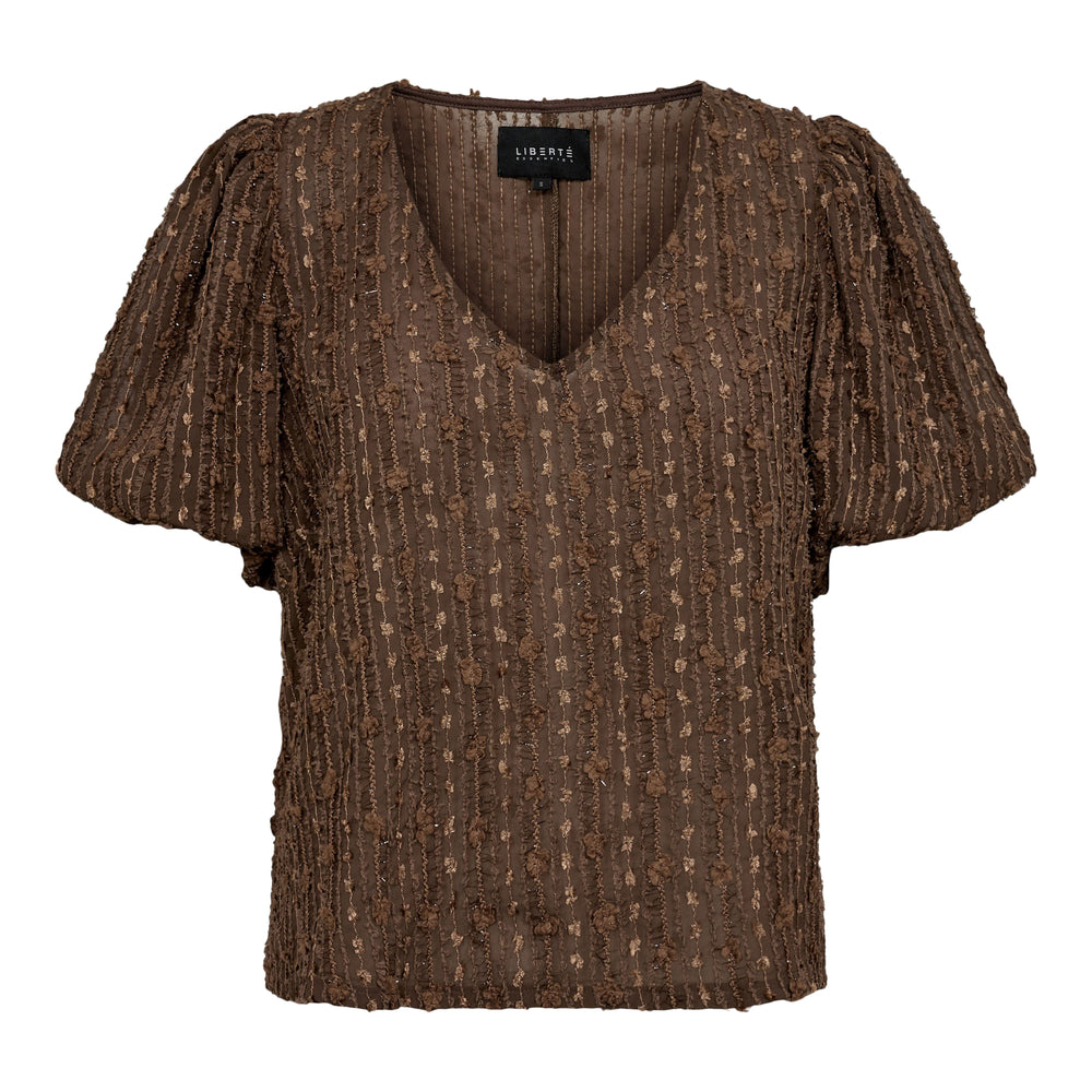 Forudbestilling - Liberte - Odessa-Ss-Blouse - Brown Bluser 