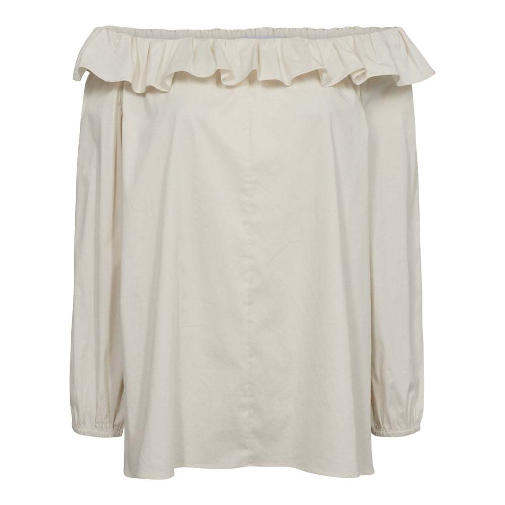 Forudbestilling - Liberte - Ona-Offshoulder-Blouse - Offwhite Bluser 