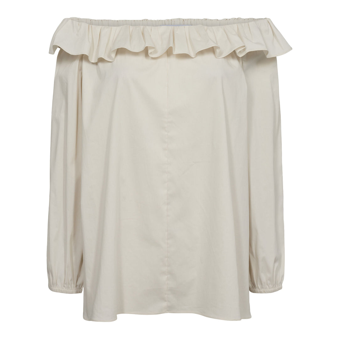 Forudbestilling - Liberte - Ona-Offshoulder-Blouse - Offwhite Bluser 