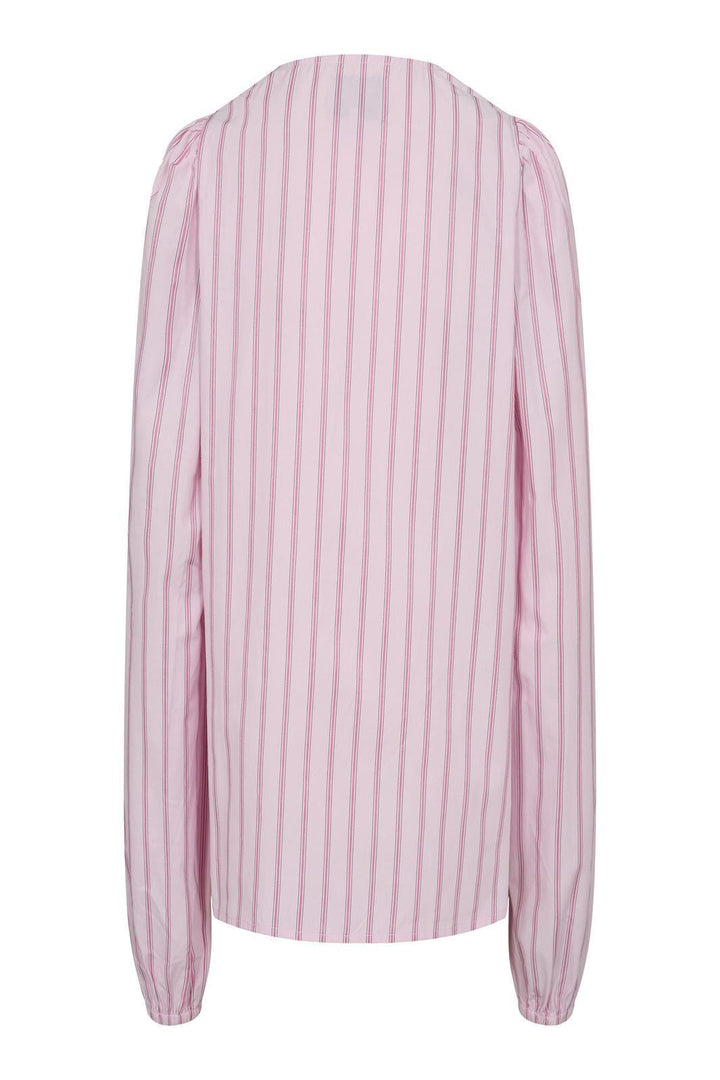 Forudbestilling - Liberte - Pianna-Wrap-Blouse - Pink Stripe Bluser 