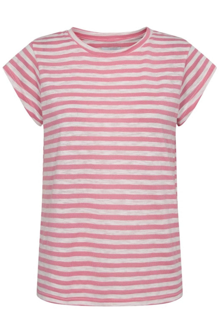 Forudbestilling - Liberte - Ulla-Stripe-Tshirt - Barbie Pink White Stripe T-shirts 