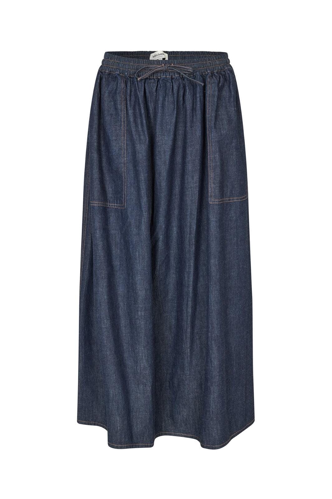 Forudbestilling - Lollys Laundry - Akanell Maxi Skirt - 20 Blue Nederdele 