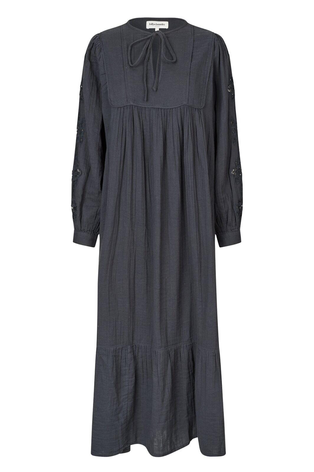 Forudbestilling - Lollys Laundry - Latourll Lace Maxi Dress Ls - 14 Dark Grey Kjoler 