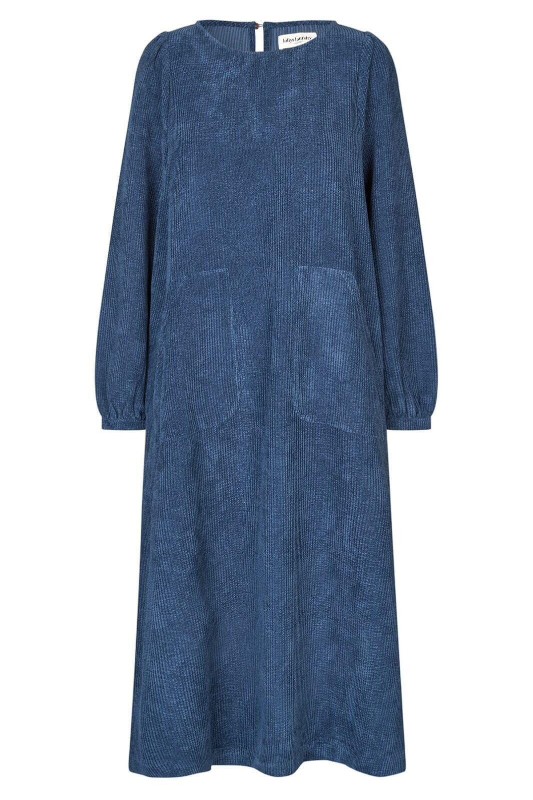 Forudbestilling - Lollys Laundry - Lucasll Midi Dress Ls - 23 Dark Blue Kjoler 