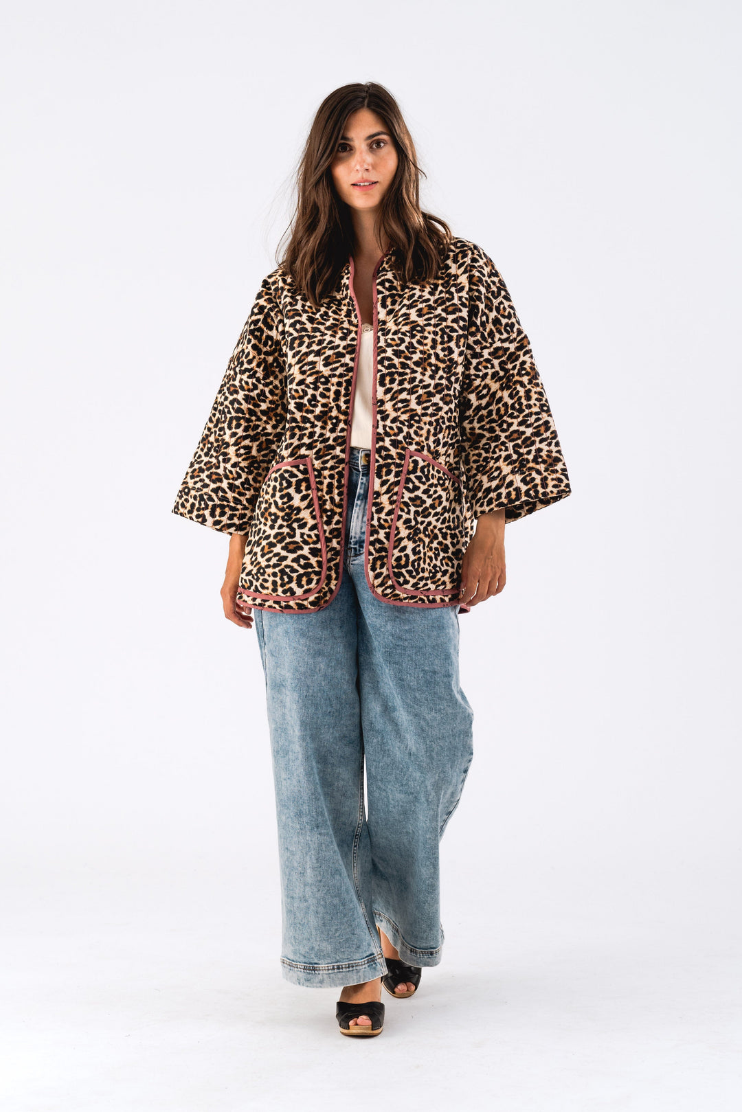 Forudbestilling - Lollys Laundry - Lulull Jacket 3/4 - 72 Leopard Print Jakker 