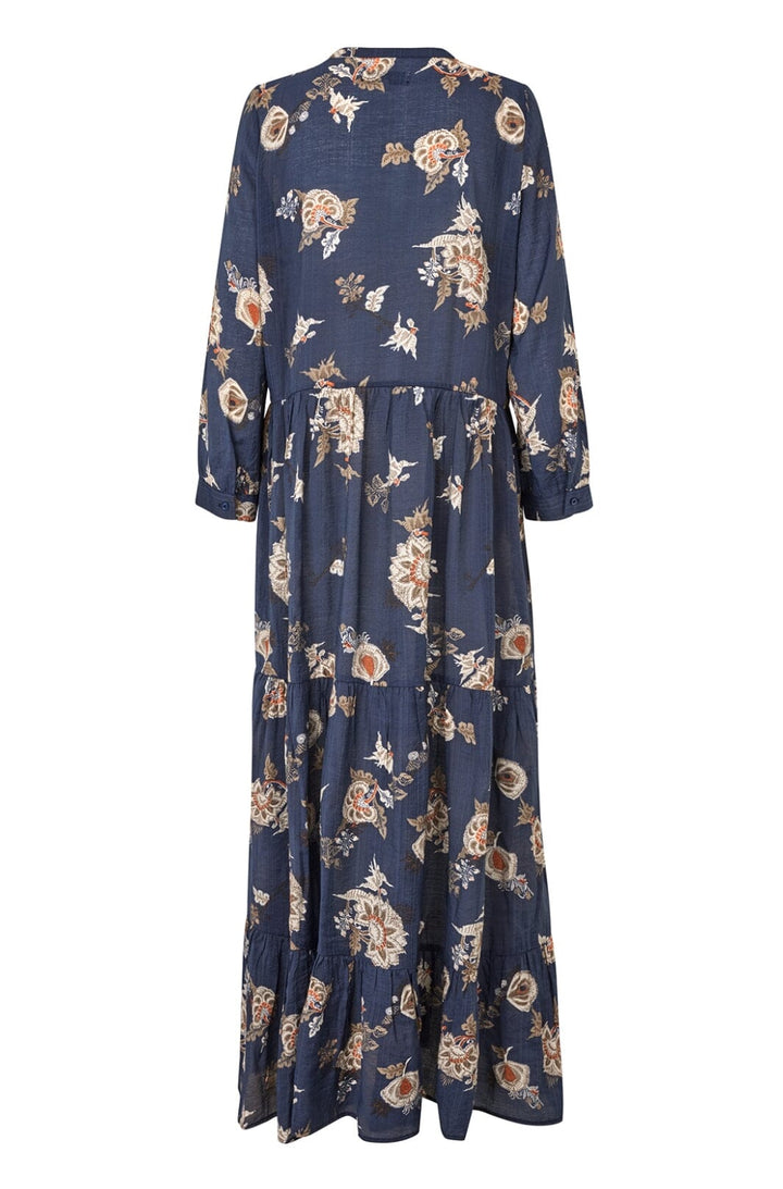 Forudbestilling - Lollys Laundry - Neell Maxi Dress Ls24553-3020 - 23 Dark Blue Kjoler 